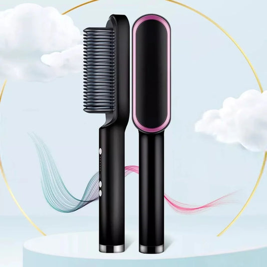 Escova De Cabelo 3 em 1 Elétrica com Pente De Aquecimento Para Alisador bivolt 120 220