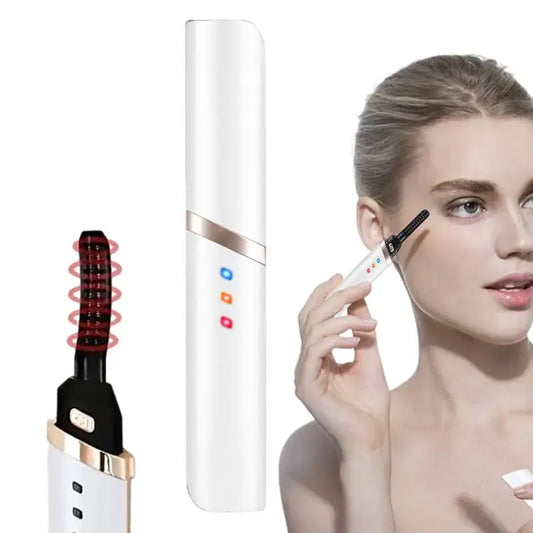 Electric Eyelash Curler USB Heated Electric Eye Lash Curlers Anti-scald Electric Eyelash Roller 10Seconds Heat Up, 3Temp Setting